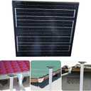 Solar Exhaust Fan With 15W Panel Solar Roof Vent Fan Corrosions Resistant Ventilation Fan For Sheds Cabins Greenhouses Solar Powered Roof Fan