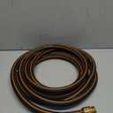 Giraffe Hybrid Leader Hose 5/8" x 15ft, Custom Length, NO Kink, Flexible, Leakproof Water Hose with Male to Female Fittings, 600 Burst PSI (Black and Orange)
