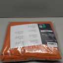 LuxClub 4 PC Queen Sheet Set, Queen Size, Deep Pockets 18" Wrinkle Free Cooling Sheets Machine Washable Hotel Bedding Silky Soft - Autumn Orange Queen