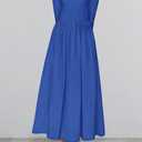 BTFBM Casual Long Sleeve Dresses Spring Dresses 2025 Wedding Guest Dress Midi Dress Flowy Bohemian Long Dress (Blue, S)