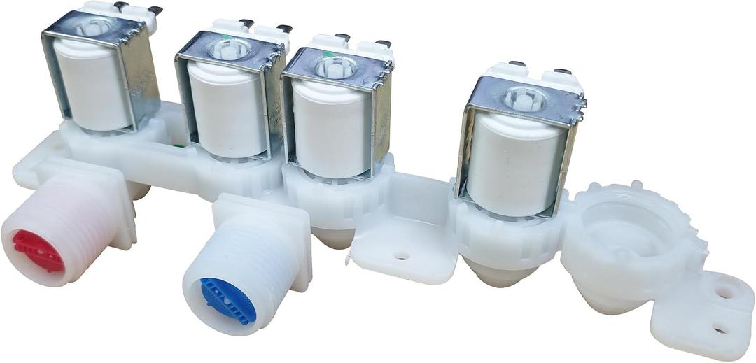 DC97-15459Q Washer Water Inlet Valve, Compatible with Samsung Washing Machine Parts WA51A5505AC/US-00 WA51A5505AV/US-00 WA51A5505AW/US-00