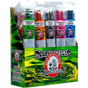 Blunteffects Hand-Dipped Incense Sticks - Premium 180-Pack Variety Set, 15 Different Scents, 11" Long, USA-Made Aromatherapy with Long Burn Time (15 Pack, 180 Total Sticks)