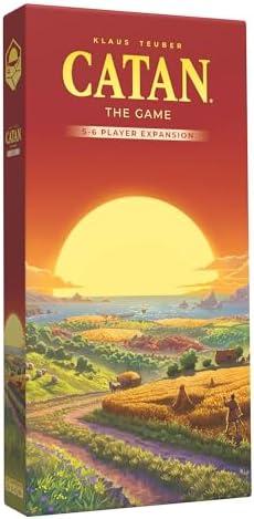 CATAN 5-6 Player Board Game Expansion (6th Edition) Add More Players to Your Adventure, Ages 10+, 3-6 Players, 60-90 Minute Playtime