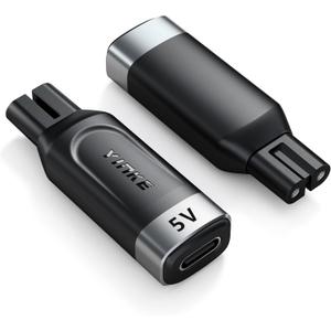 Yinke 5V Type-C Shaver Adapter Charging Converter for Philips Norelco OneBlade QP2724 QP2834 QP4530 S5880/S5885 MG7910 MG9510 QP1924 QP1324, USB-C Shaver Charger Converter Without Charger Cord (1 PC)