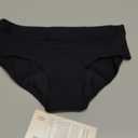 Saalt EveryWear Cotton Brief - Leakproof Period Underwear - Mid-Rise, Full Coverage Womens Underwear - Reusable & Washable - Replaces 3 Pads or 4 Tampons - X-Small, Volcanic Black