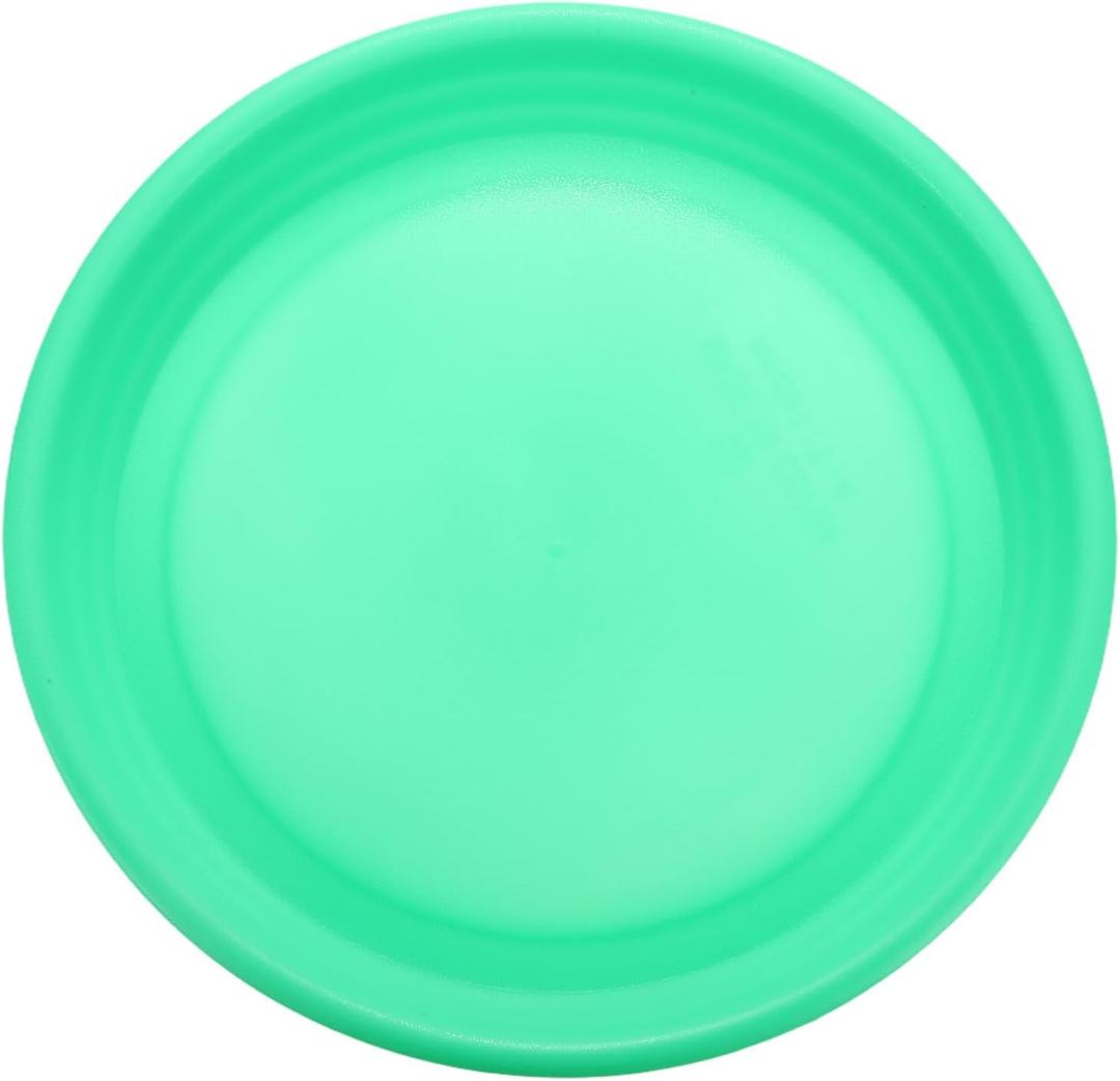 2 x HARFINGTON Plastic Plant Saucer 10.5" Round Drip Trays Flower Pot Saucers Flower Base Bottom Drainage Tray for Indoors Outdoors Planters, Green