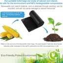 80 Portable Camping Toilet Bags, Biodegradable Porta Potty Bucket Toilet Bags, 8 Gallon Compostable Thickened Trash Garbage Bags