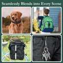 Dog Tracker with Collar Holder, Smart Pet Tracker, MFi Certificated Tracking Device, Waterproof Bluetooth, No Monthly Fee, Works with Find My - GPS Tracker, Black