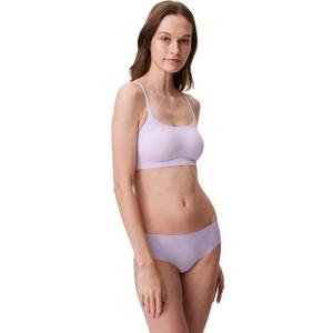 Calvin Klein Women's Invisibles Comfort Seamless Adjustable Skinny Strap Bralette Bra (Medium, Lilac Quartz)