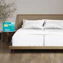 THREAD SPREAD 100% Egyptian Cotton Split King Sheets Sets for Adjustable Bed - 800 Thread Count 5 PC Top Split King Sheet for Sleep Number Bed, Soft Cooling Sheets, Fits Mattress Upto 18 inch - White