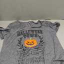 Halloween Tshirt Pumpkin Thanksgiving Shirts For Women, Gray 2XL Halloween