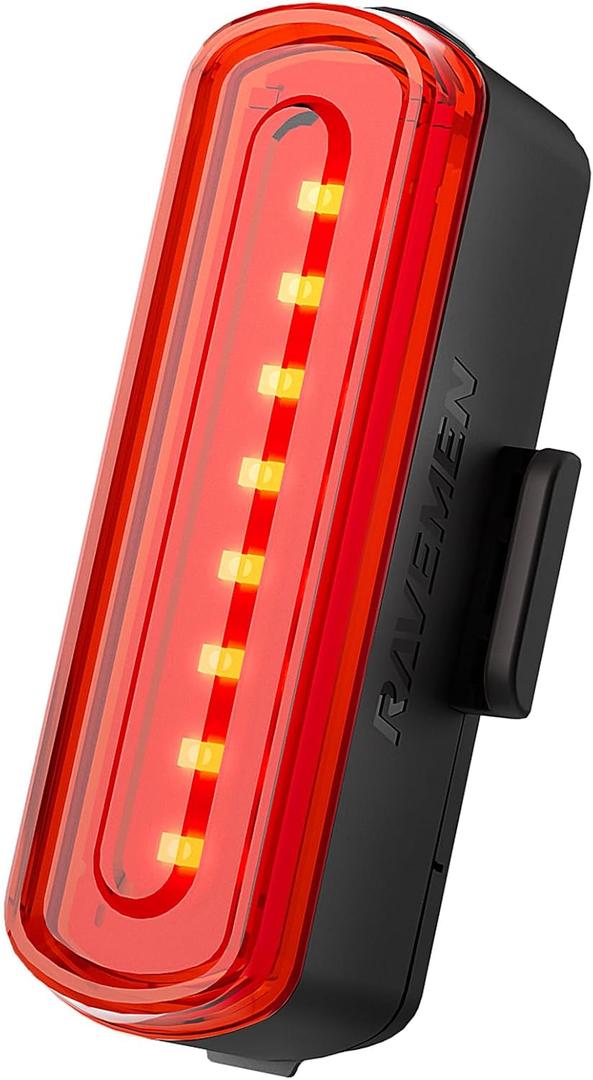 RAVEMEN TR30 Rear Bike Light, 270Visibility Tail Light for Night Riding, 800m Visibility USB-C Rechargeable Bicycle Taillight for Urban Road Cycling, Auto On/Off and Brake Light