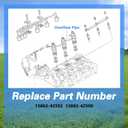FUSCH Fuel Overflow Pipe Assembly Compatible with Kubota D722 D782, Fuel Return line Replace# 15862-42502, Fuel Injector Over Flow Pipe for B7300 BX1800 G1700 G1800 G1900 GL11000 K008 U10 U15 ZD1011