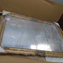 Vintage Gold Mirror for Wall, 28"x40" Antique Decorative Ornate Baroque Mirror for Living Room, Entryway, Bathroom, Fireplace
