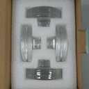 Eleganttime 4 Pack Easy Grip Handle Glass Fermentation Weights Great Mason Jar Wide Mouth Canning Fermenting Pickling Sourkrout Kraut Weight Fermentation Kit