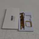 Amazon.com: WFEAGL Leather Band Compatible with Apple Watch Bands Women 38mm 40mm 41mm 42mm(Series 11/10),Dressy Slim Grain Genuine Leather band for iWatch SE Series 11/10/9/8/7/6/5/4/3/2/1-Black/Gold : Cell Phones & Accessories