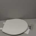 Bemis 730SLEC Slow Close Toilet Seat, Easy Clean Hinges and Durable Plastic Seat, Made in USA, Round, White