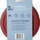 Anchor Hocking Replacement Lids for Glass Food Storage, 4 Cup Round, Set of 3 (Also Compatible with Pyrex Glass Food Storage)