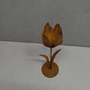 Rustic Wrought Iron Tulip Art Ornament,Rustic Metal Yard Ornament