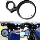 Motorcycle Speedometer Ring Side Mount Relocator Bracket Clamp Fit for Harley Dyna 1993-2005 Sportster XL883 X1200 1993-2023 Black