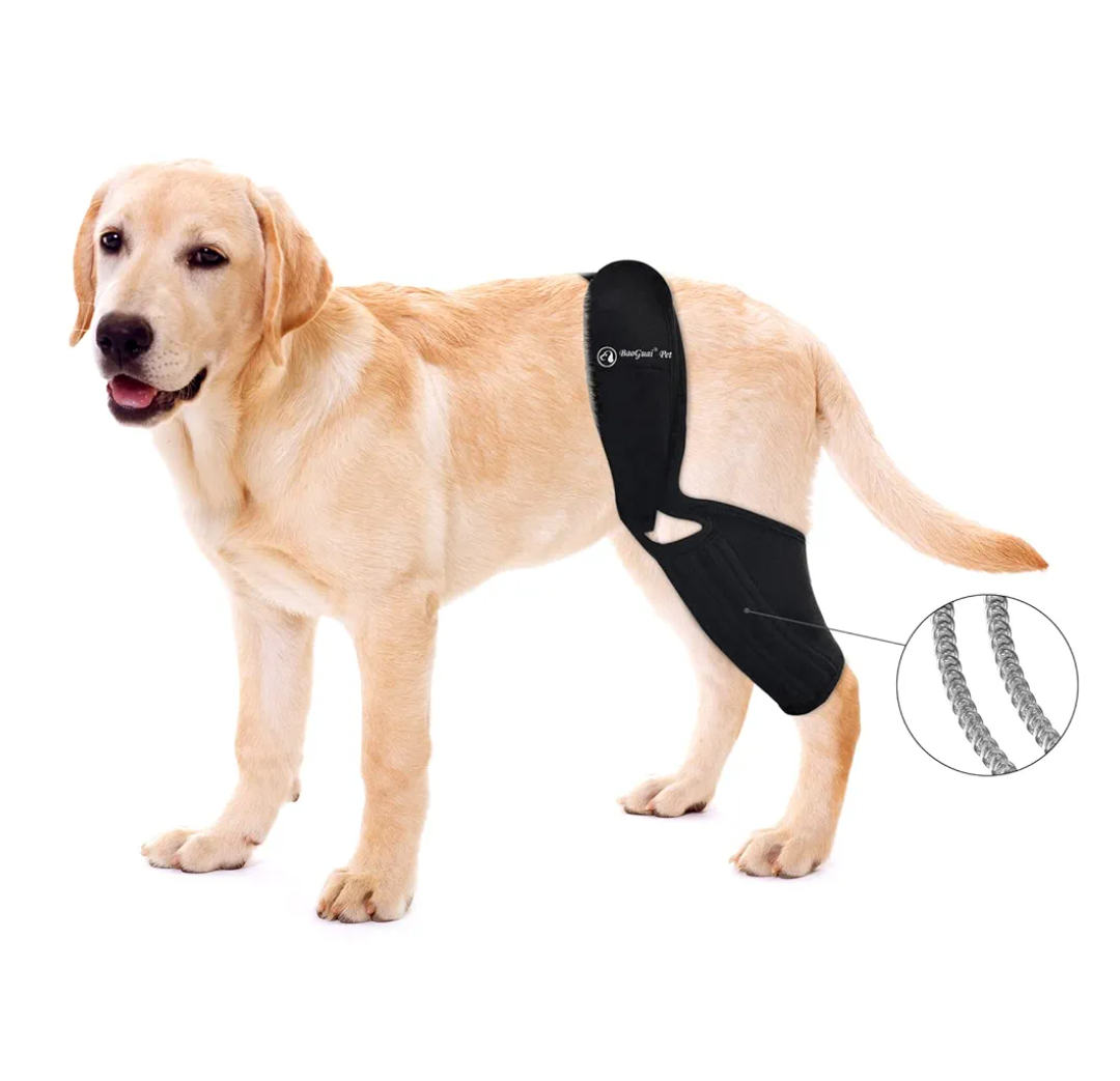 Knee Brace for Dogs ACL with Side Stabilizers,Knee Cap Dislocation, Arthritis - Keeps The Joint Warm and Stable - Extra Support - Reduces Pain and Inflammation - 7Sizes（XL）
