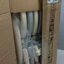 Uanlauo Foldable Fence for Baby & Toddler, 10-Panel Playpen with Dual Locking Gate, Adjustable for Indoor & Outdoor, Safe Spacious Area (Off-White)