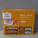 Neprock Shoe Slots Organizer, 20 Pack Adjustable Shoe Rack Stacker Storage Space Saver, Double Deck Shoe Rack Holder for Closet Organization (White)