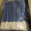 Disposable Dinnerware Set for 50pcs Sushi Trays Containers with Lids 7.3x 5.1 Inch Disposable Sushi Take Out Boxes, 50 Pairs Japanese Bamboo Chopsticks, 100pcs Soy Sauce Dishes