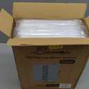 Lamosi 100 Pack 16 oz Clear Plastic Cups with Lids and Straws, Disposable Plastic Coffee Cups with Lids for Iced Coffee, Cold Beverages, Smoothies and To-Go Drinks