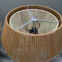 ADCTHOME Rattan Pendant Light Fixture, 3-Lights Boho Hanging Light Fixture,Hand-Woven Wicker Flush Mount Hanging Lamp, Adjustable Chandelier for Kitchen Island Dining Room Living Room Hallway