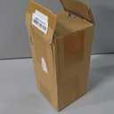 Muyan 7.5" Flower Vase for Decor Ribbed Glass Vase Modern for Centerpieces Desktop Home Office Dining Living Room Wedding (Amber) (Coffee)