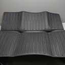 Mixsuper Cargo Liner for 2022-2025 Rivian R1S Cargo Mat Backrest Mat for R1S All Weather Trunk Mat Backrest Mat TPE Back Seat Cover Protector for R1S Accessories