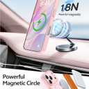 FNTCASE for iPhone 17 Pro Case: [Compatible with Magsafe] Translucent Matte Cases with [Full Camera Protection] [Screen Protector] Military Grade Shockproof Protective Phone Cover - Light Pink