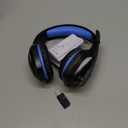 Fachixy FC-100 Wireless Gaming Headset for PS5, PS4, Switch - Gaming Headphones with Lossless Audio & 50Hrs Battery Life - Gamer Headset with Microphone for Mac, Laptop, Mobile (Blue)