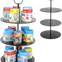 Flavor Pods Holder for Ninja Thirsti Flavored Water Drops, Holds 15 Pods Storage Rack for Ninja Thirsties Drink System, Acrylic Pods Organizer for Ninja Thirsty, Black