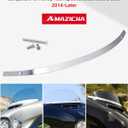 Amazicha Polished Chrome Windshield Trim Stainless Windscreen Trim Batwing Motorcycle Windshield Trim Fit for Harley Davidson Touring Street Glide Electra Glide Ultra Limited Tri Glide 2014-2024