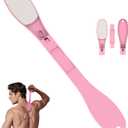 SFFTCYY&ZGTJ Lotion applicator for Back self, Back Scratcher, Back Lotion applicator for Women, Tanning mitt, Gifts for Seniors, Back Washer, ,Lotion Back applicator, Foldable, Portable, Applicator Pads, Pink