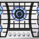 36 inch Gas Cooktop, Bulit-in Gas Stove Top with 5 Burner, NG/LPG Convertible Cooktops, 5 Burner Propane Cooktop with Thermocouple Protection, Stainless Steel