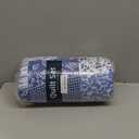 Mybedsoul Blue Boho Quilt Set Queen Size,3 Pieces Plaid Floral Bedspread Coverlet Set for All Season,Patchwork Reversible Bedding Set Queen 90"x96"