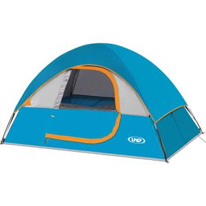 Camping Tent 2 Person, Waterproof Windproof Tent with Rainfly Easy Set up-Portable Dome Tents for Camping (Ocean Blue)