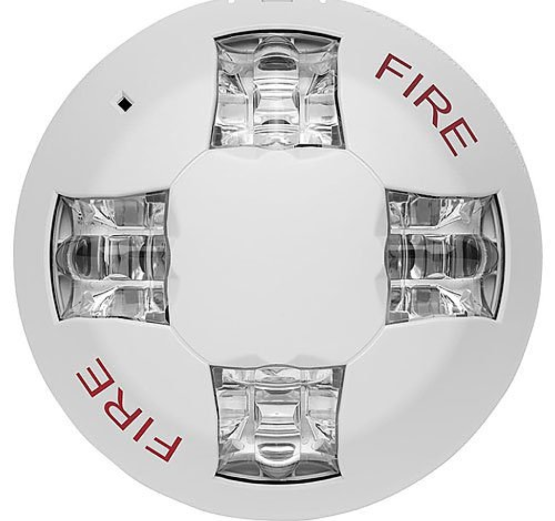 Kidde EGCVWF Genesis Ceiling Strobe, 15-115cd, White, FIRE Marking