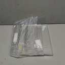 Gawerk Clear Acrylic Single Pocket, Plastic Hanging Wall Mount File Holder for Office Home (Clear, 3 Pack)