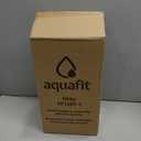 AQUAFIT 1 Gallon Water Bottle with Time Marker - Straw & Chug Lid - BPA Free Gym Water Bottle with Straw - Big Gallon Jug (Gray, 128 oz - 2 Lids)