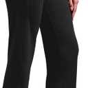 Alaroo Capri Pants for Women High Waisted Yoga Pants with Pockets - Cropped Workout Leggings for Athletic, Casual Summer (Black, L)