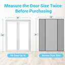 TheFitLife Fiberglass Magnetic Screen Door - Heavy Duty Mesh with Full Frame Hook and Loop Powerful Magnets that Closure Automatically, Door Screen Mesh Net