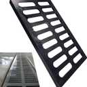Cast Iron Drain Grate, Driveway Channel Cover 20x12 in C-Class