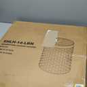 Large Laundry Hamper Laundry Basket Round 34.3 Gal (130 L) Handwoven Wicker Laundry Baskets Rattan Laundry Basket with Laundry Bag Handles 2 Mesh Bags for Living Room Bedroom Brown