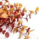 6 Pcs Artificial Eucalyptus Stems Fall Decorations with Fall Eucalyptus Leaves Autumn Decorations for Office and Home Artificial Plants for Floral Arrangement