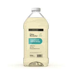 Clean Revolution Liquid Gel Hand Soap, Silky Rich Liquid, Quick Lather, Fast Rinsing, Contains Real Essential Oils (Spring Air) 64 Fl Oz