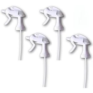 4-Pack Spray Bottle Nozzle compatible with Zep, Heavy-Duty Trigger Sprayer for 32oz Bottles, High-Output Adjustable Nozzle for Home & Industrial Use (45mm) (Neck Size - 45/400)